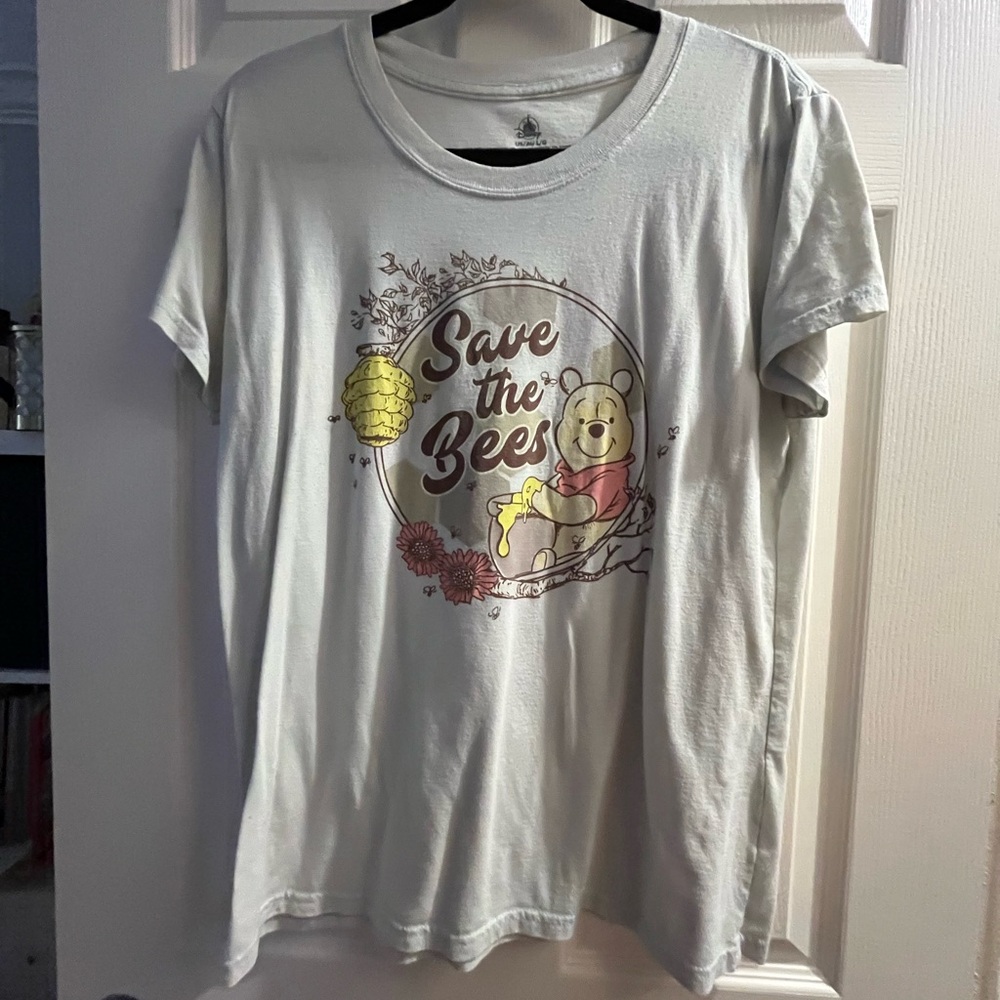 Disney Winnie the Pooh 'Save the Bees' Graphic Tee - Light Blue, Yellow